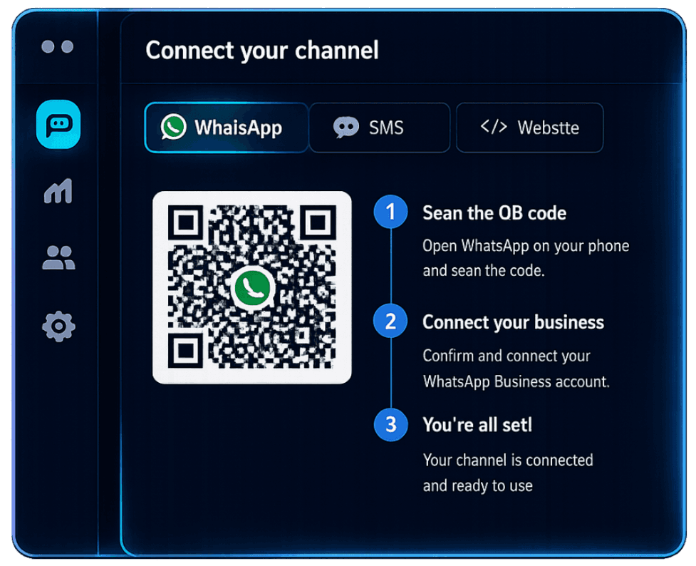Channel connection wizard